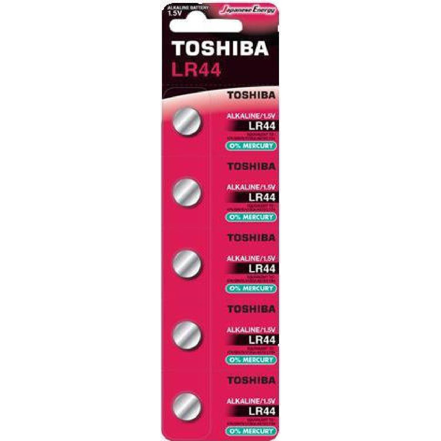 Toshiba Αλκαλικές Μπαταρίες Ρολογιών LR44 1.5V 5τμχ - Tetrabyte.gr